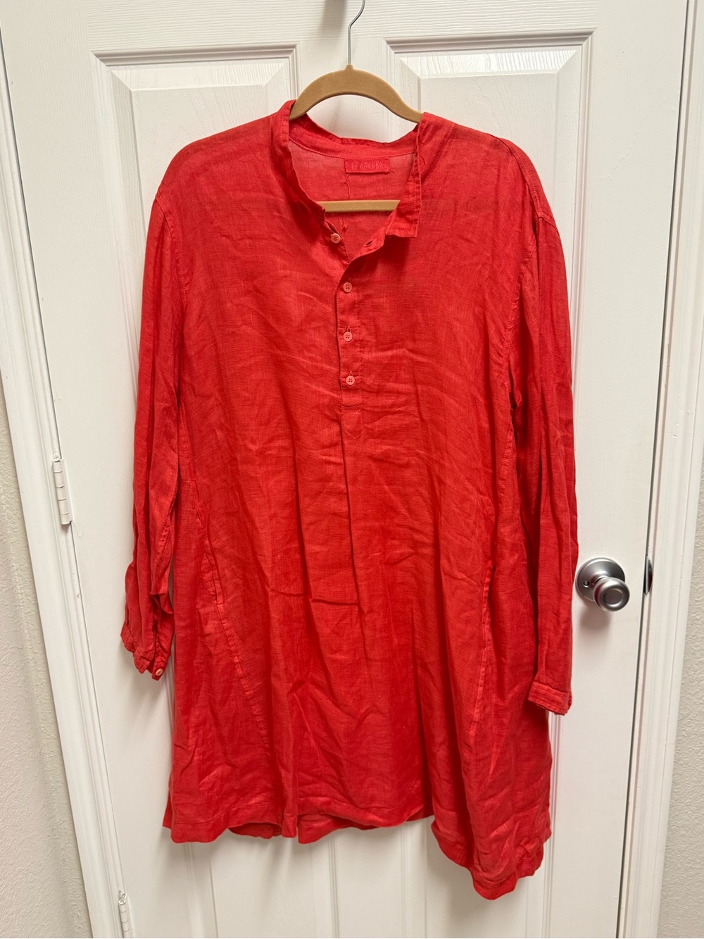 CP Shades Red Linen Dress